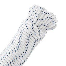 Corde polypropylène torsadée blanche diamètre 3mm x 20m, STANDERS