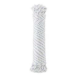 Corde polypropylène torsadée blanche diamètre 4mm x 20m, STANDERS