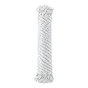 Corde polypropylène torsadée blanche diamètre 4mm x 20m, STANDERS