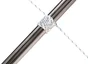 Corde polypropylène torsadée blanche diamètre 4mm x 20m, STANDERS