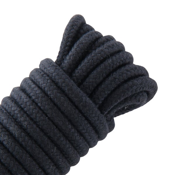 Cordepolyseter/polypropylène torsadée noire diamètre 8mm x l10m, STANDERS