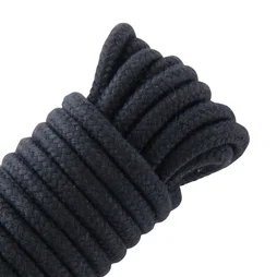 Cordepolyseter/polypropylène torsadée noire diamètre 8mm x l10m, STANDERS