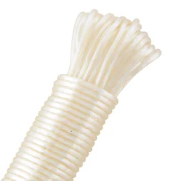 Corde à linge blanche diamètre 2.8mm longueur 20m, STANDERS