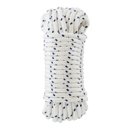Corde polypropylène torsadée blanche diamètre 10mm x 15m, STANDERS
