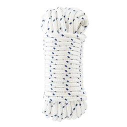 Corde polypropylène torsadée blanche diamètre 12mm x 15m, STANDERS