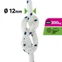 Corde polypropylène torsadée blanche diamètre 12mm x 15m, STANDERS