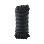 Corde polypropylène tressée creuse noire diamètre 10mm x l15m, STANDERS