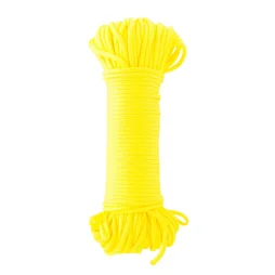 Ficelle polypropylène jaune fluo diamètre 1.5mm x l25m, STANDERS