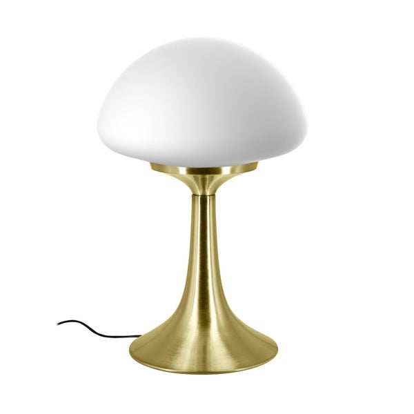 Lampe de chevet, glamour, metal laiton tactile, INSPIRE Kinoko XL, H.46cm