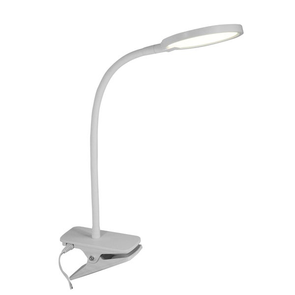 Lampe de bureau Starla, blanc, H.35 cm INSPIRE LED