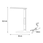 Lampe de bureau design Alex en plastique tactile led, INSPIRE, 820 lm noir