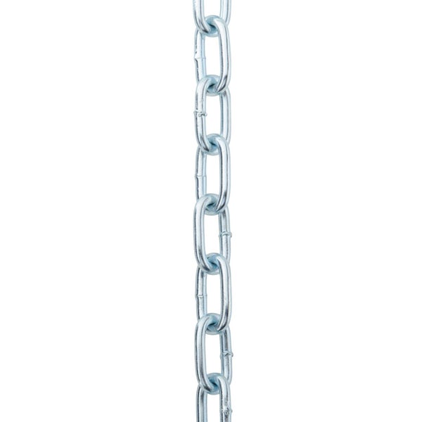 Chaine acier zingué maille courte diamètre 4mm longueur 2.5m 100kg, STANDERS