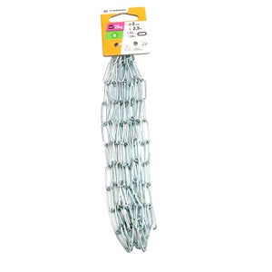 Chaine acier zingué maille longue diamètre 2mm longueur 2.5m 25kg, STANDERS