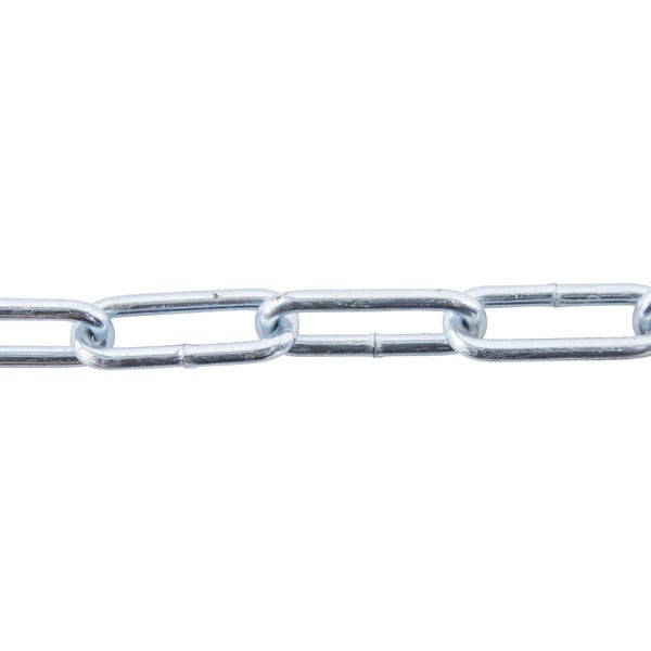 Chaine acier zingué maille longue diamètre 4mm longueur 2.5m 100kg, STANDERS