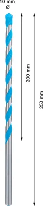 Fôret Multi-materiaux CYL-9 EXPERT 10x200x250
