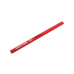 Crayon de menusier en bois FSC, DEXTER, rouge