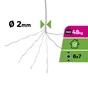 Câble acier brut diamètre 2mm longueur 10m, STANDERS