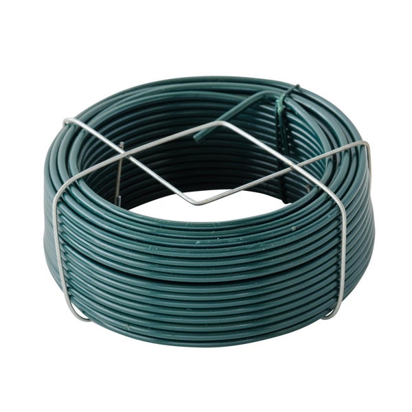 Fil acier plastifié vert diamètre 2,7mm longueur 20m 9kg, STANDERS