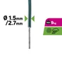 Fil acier plastifié vert diamètre 2,7mm longueur 20m 9kg, STANDERS