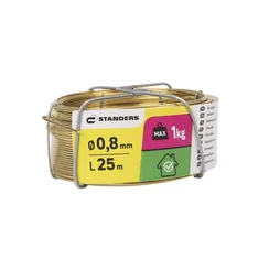 Fil laiton diamètre 0.8mm longueur 25m 1kg, STANDERS