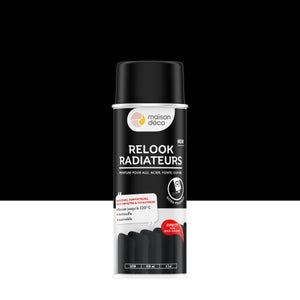 Peinture aérosol relook tout radiateur MAISON DECO noir satiné 0.400 L