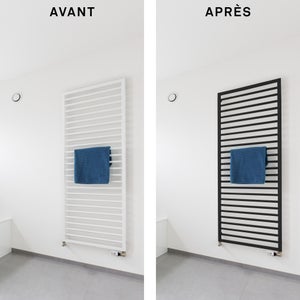 Peinture aérosol relook tout radiateur MAISON DECO noir satiné 0.400 L