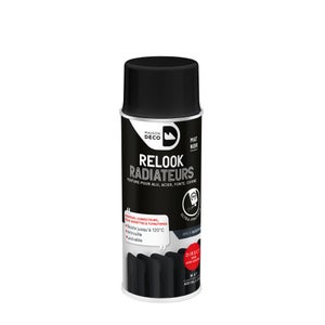 Peinture aérosol relook tout radiateur MAISON DECO noir mat 0.400 L