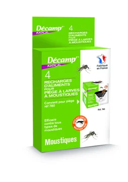 4 recharges piege a larves de moustique
