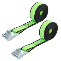 Sangle à griffes  largeur 25mm x longueur 2.75m verte 200kg, STANDERS lot de 2