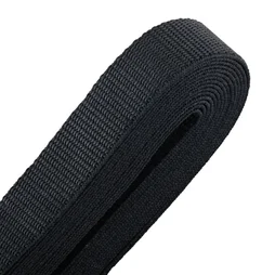 Sangle polypropylène noire largeur 25mm x longueur 5m, STANDERS