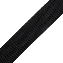 Sangle polypropylène noire largeur 40mm x longueur 5m, STANDERS