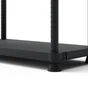 Etagère en plastique à 5 tablettes, SPACEO, l.120 x H.187.5 x P.45 cm noir mat