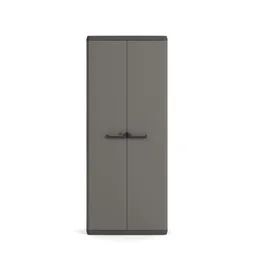 Armoire haute résine 3 étagères, l.68 x H.166 x P.39 cm
