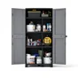 Armoire haute, multiusage, en polypropylène 3 étagères SPACEO, l.85 x H.180 x P.52 cm