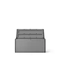 Malle résine SPACEO, 308 litres, gris, l.120 x P.54 x H.57 cm