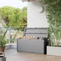 Malle résine SPACEO, 308 litres, gris, l.120 x P.54 x H.57 cm