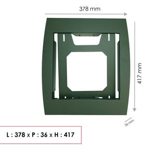 Cadre pour boite aux lettres H.41.7 x l.37.8 x P.35.9 cm RENZ, vert