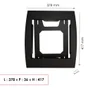 Cadre pour boite aux lettres H.41.7 x l.37.8 x P.35.9 cm RENZ, noir