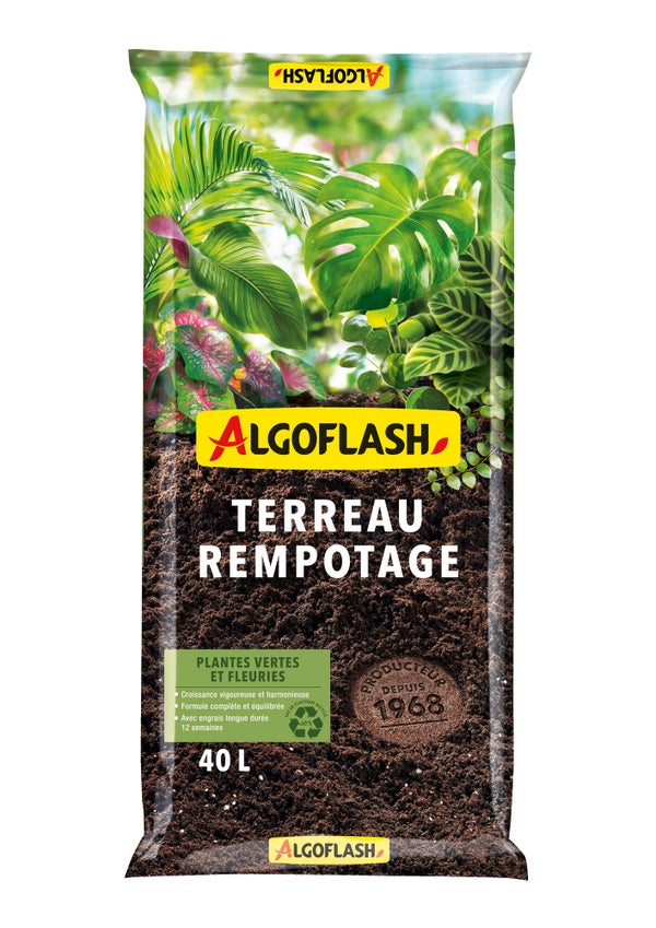 Terreau de rempotage 40 l ALGOFLASH