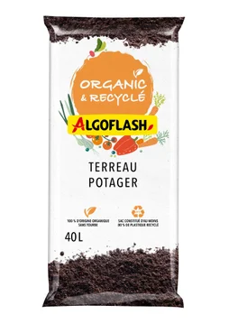 Terreau de potager sans tourbe 40 l ALGOFLASH