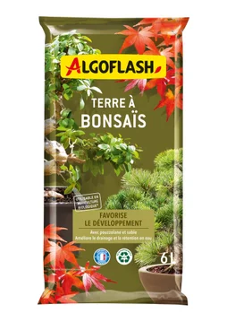 Terre à Bonzaï avec tourbe de Sphaignes, ALGOFLASH 6 litres