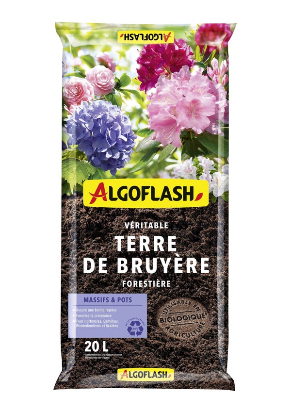 Terre de bruyère forestière 20 l ALGOFLASH