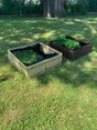 Carre potager bambou L. 75 x L. 75 x H. 25 cm