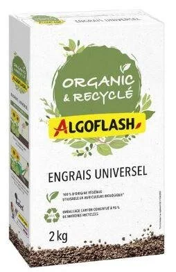 Engrais universel organic + recyclé, ALGOFLASH, 2 kg