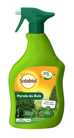 Traitement des insectes pyrale du buis pour arbres et arbustes, SOLABIOL, 750ML
