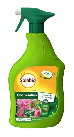 Traitement insectes pucerons SOLABIOL, pour arbres, arbustes, rosiers 750ML