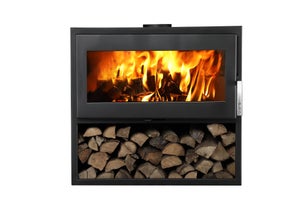 Poêle à bûche SUPRA Larry noir, 8.5 kW