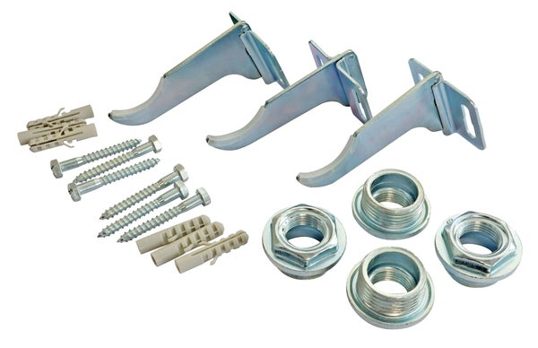 Kit fixation radiateur aluminium avec réduction 26/34-15/21