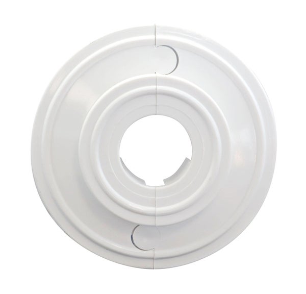 Rosace de finition blanche, diam.16 mm