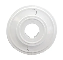 Rosace de finition blanche, diam.16 mm